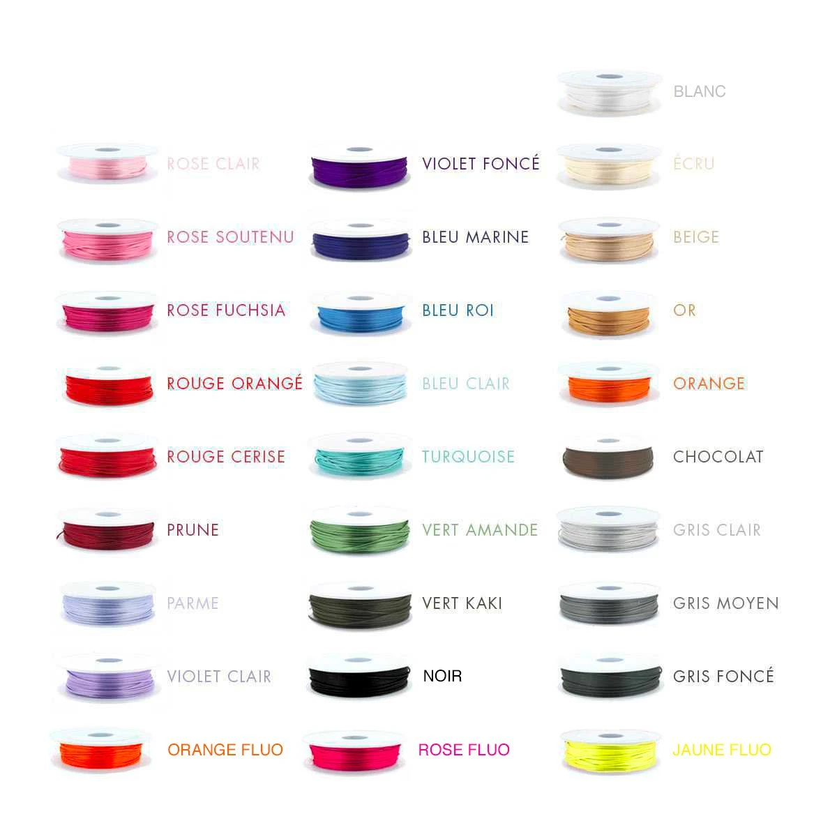 Bracelet petite cible sur lien satin (gravure manuelle) Bracelet Petite Cible Sur Lien Satin (gravure Manuelle) -Atelier de Famille Soldes nuancier satin 2 3