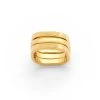 Trio De Bagues N°4 Plaqué Or